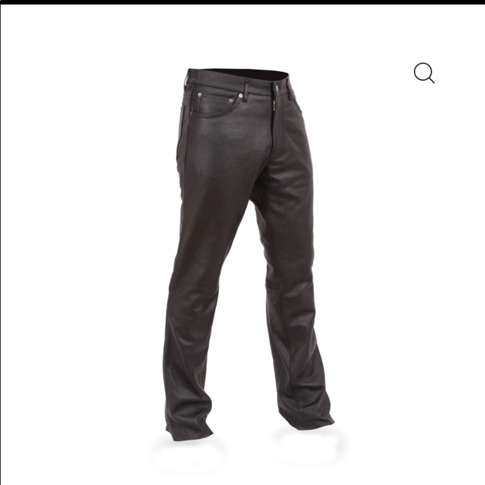 Mens black leather riding pants 🏍brand new still in original package! 🫶🏼
